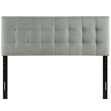 Modway AMZ-5041 Lily Tufted Linen Fabric Upholstered Queen Headboard in Gray