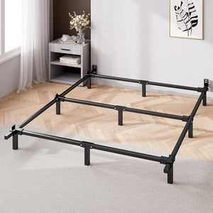 9 Inch Metal Smart Box Spring - Quick Assembly, Mattress Foundation, Strong Metal Frame, Easy Assembly, Queen