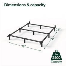 9 Inch Metal Smart Box Spring - Quick Assembly, Mattress Foundation, Strong Metal Frame, Easy Assembly, Queen