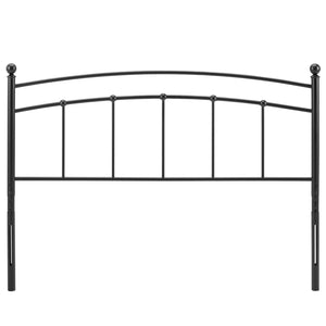 Modway Abigail Queen Metal Headboard in Black