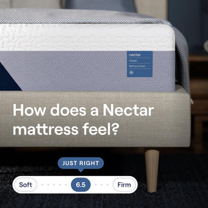 Nectar Classic 12” King Mattress (New Version) - Medium Firm - Contouring Memory Foam - Cooling Top Layer - Support & Pressure-Relief - Minimal Motion Transfer - 365-Night Trial & Forever Warranty