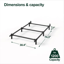 9 Inch Metal Smart Box Spring - Quick Assembly, Mattress Foundation, Strong Metal Frame, Easy Assembly, Queen