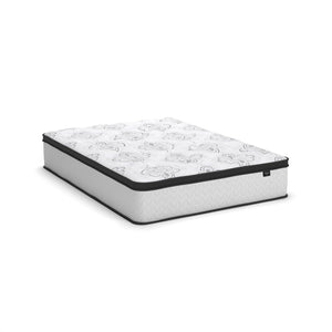 Signature Design by Ashley Queen Size Chime 12 Inch Medium Firm Hybrid Mattress with Cooling Gel Memory Foam for Pressure Relief