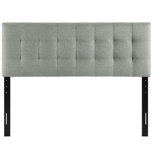 Modway AMZ-5041 Lily Tufted Linen Fabric Upholstered Queen Headboard in Gray