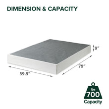 9 Inch Metal Smart Box Spring - Quick Assembly, Mattress Foundation, Strong Metal Frame, Easy Assembly, Queen