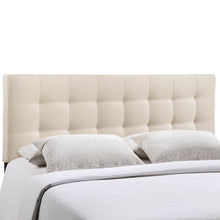 Modway AMZ-5041 Lily Tufted Linen Fabric Upholstered Queen Headboard in Gray