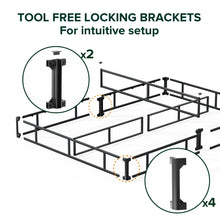 9 Inch Metal Smart Box Spring - Quick Assembly, Mattress Foundation, Strong Metal Frame, Easy Assembly, Queen