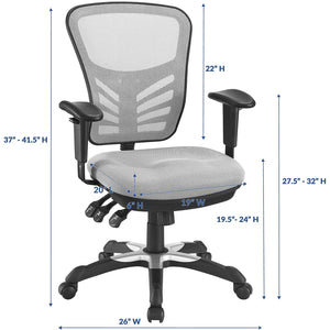 Modway EEI-757-BLK Articulate Ergonomic Mesh Office Chair in Black