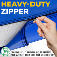 Mattress Bags for Moving and Storage | Extra Thick Heavy Duty Reusable Mattress Cover Protector Tarp with Premium Strong Zipper and 8 Patented Easy to Carry Handles (King Size)