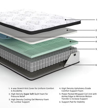 Signature Design by Ashley Queen Size Chime 12 Inch Medium Firm Hybrid Mattress with Cooling Gel Memory Foam for Pressure Relief