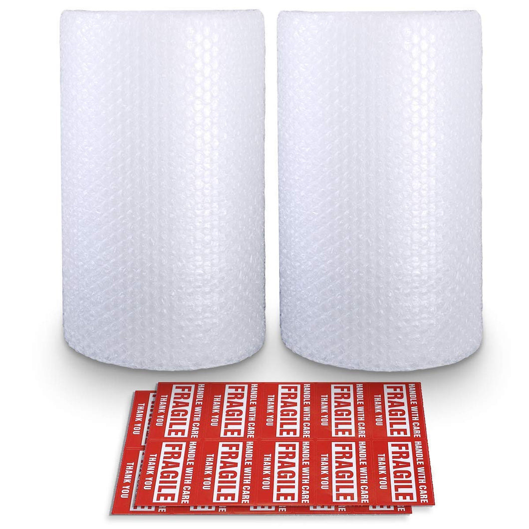 2-Pack Bubble Cushioning Nylon Wrap Rolls, 3/16