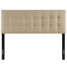 Modway AMZ-5041 Lily Tufted Linen Fabric Upholstered Queen Headboard in Gray