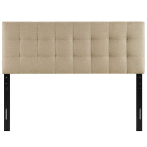 Modway AMZ-5041 Lily Tufted Linen Fabric Upholstered Queen Headboard in Gray