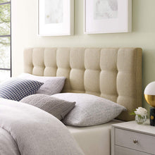 Modway AMZ-5041 Lily Tufted Linen Fabric Upholstered Queen Headboard in Gray