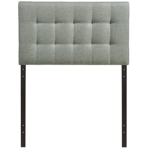 Modway AMZ-5041 Lily Tufted Linen Fabric Upholstered Queen Headboard in Gray