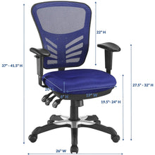 Modway EEI-757-BLK Articulate Ergonomic Mesh Office Chair in Black