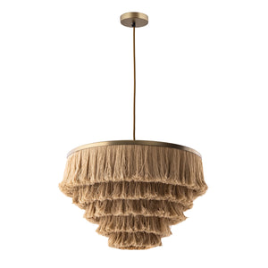 Tov Furniture Sarai Natural Fringe Pendant