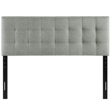 Modway AMZ-5041 Lily Tufted Linen Fabric Upholstered Queen Headboard in Gray