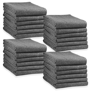 Sure-Max 6 Moving & Packing Blankets - Economy - 72" x 54" - Professional Textile Skin Shipping Furniture Pads Dark Gray