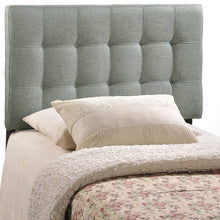 Modway AMZ-5041 Lily Tufted Linen Fabric Upholstered Queen Headboard in Gray