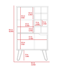 Zamna L Bar Single Door Cabinet, Eight Wine Cubbies