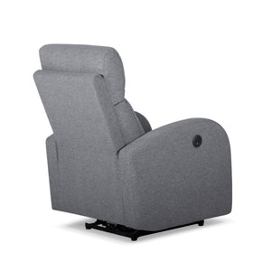 Verona Power Recliner with USB Charger in Gray