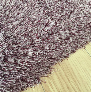 Lavender Shag Area Rug Fancy Collection